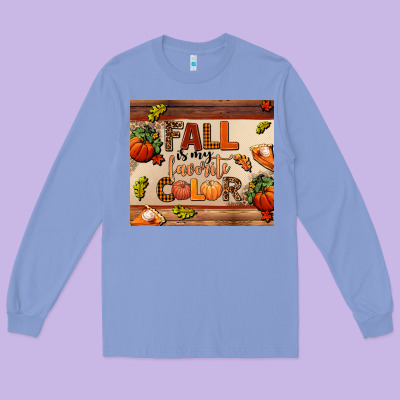 Fall Is My Favorite Color Long Sleeve Tee Designed By Adodesignshop