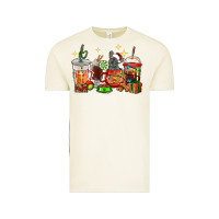Vintage Arctic Christmas coffee cups with French Bulldog Vintage Tee - RanaPortraitStore