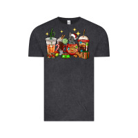 Vintage Black Christmas coffee cups with French Bulldog Vintage Tee - RanaPortraitStore