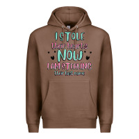 Chestnut i stole their hearts now i am stealing their last Premium Hoodie - MaliasSmallBusiness