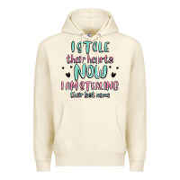 Sandshell i stole their hearts now i am stealing their last Premium Hoodie - MaliasSmallBusiness