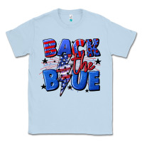 Back The Blue With Lightning Bolt 4th Of July Classic Tee | Teevron
