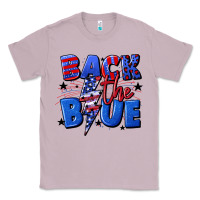 Lilac Back the blue with lightning bolt 4th of july Classic Tee - CowGirlArtShop