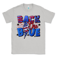 Moon Dust Back the blue with lightning bolt 4th of july Classic Tee - CowGirlArtShop