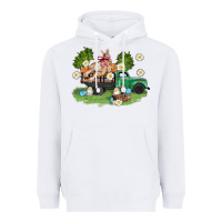 White easter truck with bunny Heavyweight Hoodie - AdoDesignShop