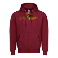 Burgundy free ish since 1865 libbey glass Zipper Hoodie - HRA Design Shop