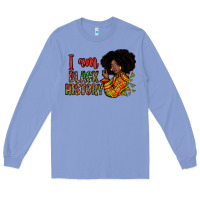 Colony Blue I am black history Long Sleeve Tee - Zillion Design Studio
