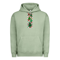 Pigment Oil Green christmas pen wraps Urban Hoodie - BundleAndBundleShop