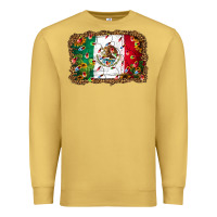 Antique Gold Christmas lights Mexican flag Premium Sweatshirt - Jasminsmagicworld