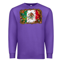 Purple Christmas lights Mexican flag Premium Sweatshirt - Jasminsmagicworld
