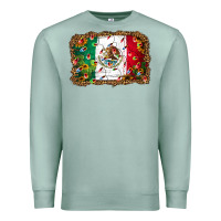 Seafoam Christmas lights Mexican flag Premium Sweatshirt - Jasminsmagicworld