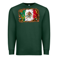 Sports Green Christmas lights Mexican flag Premium Sweatshirt - Jasminsmagicworld