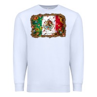 White Christmas lights Mexican flag Premium Sweatshirt - Jasminsmagicworld