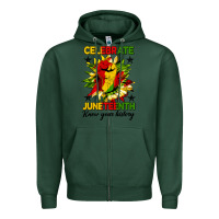 Sports Green celebrate juneteenth know your history Zipper Hoodie - HRA Design Shop