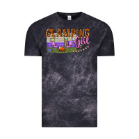 Cloud Black glamping girl Vintage Tee - texasbilliewilder