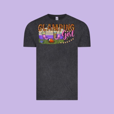 Vintage Tee glamping girl