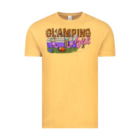 Vintage Mustard glamping girl Vintage Tee - texasbilliewilder