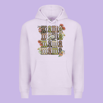 Mama Mama Mama Mama Western Flower Premium Hoodie Designed By Nancycooperartshop
