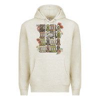 Oatmeal Heather mama mama mama mama western flower Premium Hoodie - NancyCooperArtShop