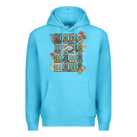 Ocean Blue mama mama mama mama western flower Premium Hoodie - NancyCooperArtShop