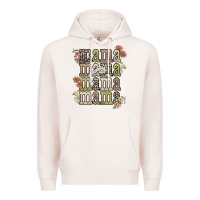 Pale Pink mama mama mama mama western flower Premium Hoodie - NancyCooperArtShop