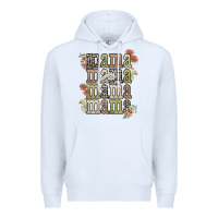 White mama mama mama mama western flower Premium Hoodie - NancyCooperArtShop