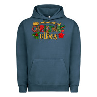 Pigment Midnight Navy christmas vibes Urban Hoodie - BundleAndBundleShop