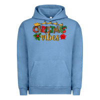 Pigment Pebble Blue christmas vibes Urban Hoodie - BundleAndBundleShop