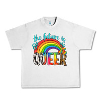 Lunar Rock the future is queer Urban Heavy Tee - texasbilliewilder