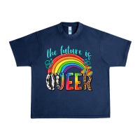 Navy the future is queer Urban Heavy Tee - texasbilliewilder