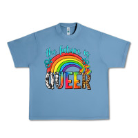 Pebble Blue the future is queer Urban Heavy Tee - texasbilliewilder