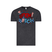 Vintage Black boom bitch 4th of july Vintage Tee - BarkalooDesign