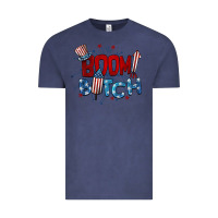 Vintage Denim boom bitch 4th of july Vintage Tee - BarkalooDesign