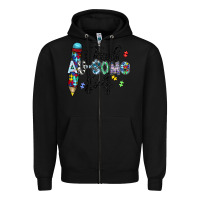 Black i teach au some kids Zipper Hoodie - CowhideDigitalArt