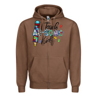 Chestnut i teach au some kids Zipper Hoodie - CowhideDigitalArt