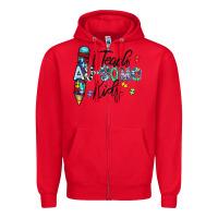 Red i teach au some kids Zipper Hoodie - CowhideDigitalArt