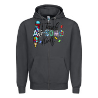 Smoke i teach au some kids Zipper Hoodie - CowhideDigitalArt
