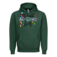 Sports Green i teach au some kids Zipper Hoodie - CowhideDigitalArt