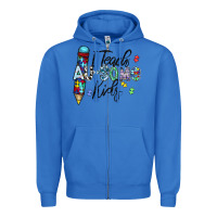 True Royal i teach au some kids Zipper Hoodie - CowhideDigitalArt