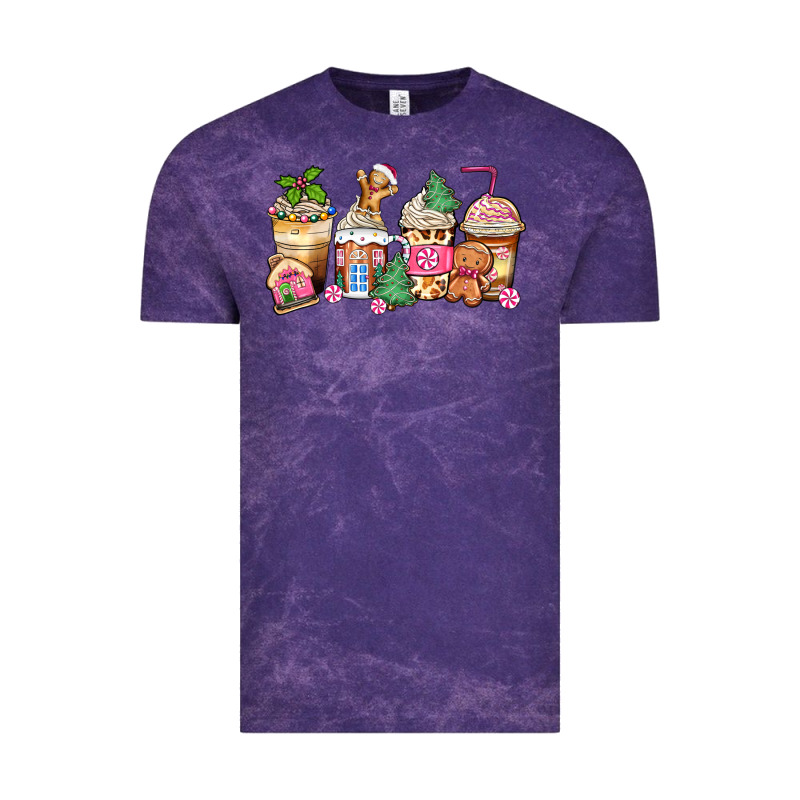 Pink Gingerbread Coffee Cups Vintage Tee by Zillion Design Studio | Teevron