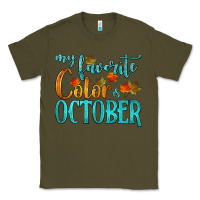 Army Green my favorite color is october Classic Tee - HRA Design Shop
