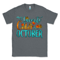 Charcoal Heather my favorite color is october Classic Tee - HRA Design Shop