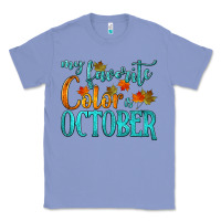 Colony Blue my favorite color is october Classic Tee - HRA Design Shop