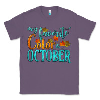 Lavender my favorite color is october Classic Tee - HRA Design Shop