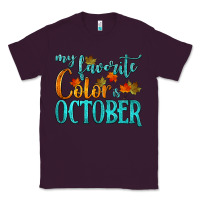 Plum my favorite color is october Classic Tee - HRA Design Shop