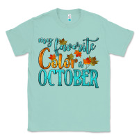 Seafoam my favorite color is october Classic Tee - HRA Design Shop