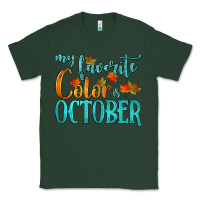 Sports Green my favorite color is october Classic Tee - HRA Design Shop
