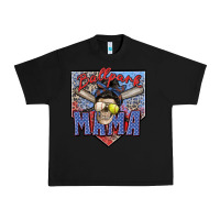 Black ballpark mama Urban Heavy Tee - Zillion Design Studio