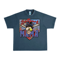 Midnight Navy ballpark mama Urban Heavy Tee - Zillion Design Studio
