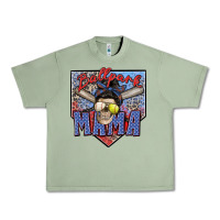 Oil Green ballpark mama Urban Heavy Tee - Zillion Design Studio